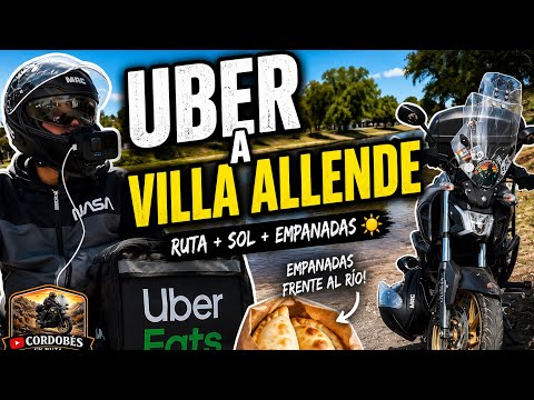 ¡HICE UBER EN MOTO Y TERMINÉ RECORRIENDO VILLA ALLENDE! 🏍️☀️