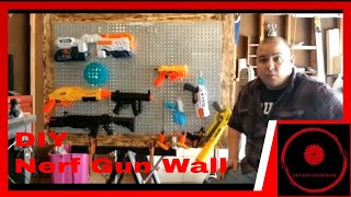 DIY Build Nerf Gun Wall For My Sons Room