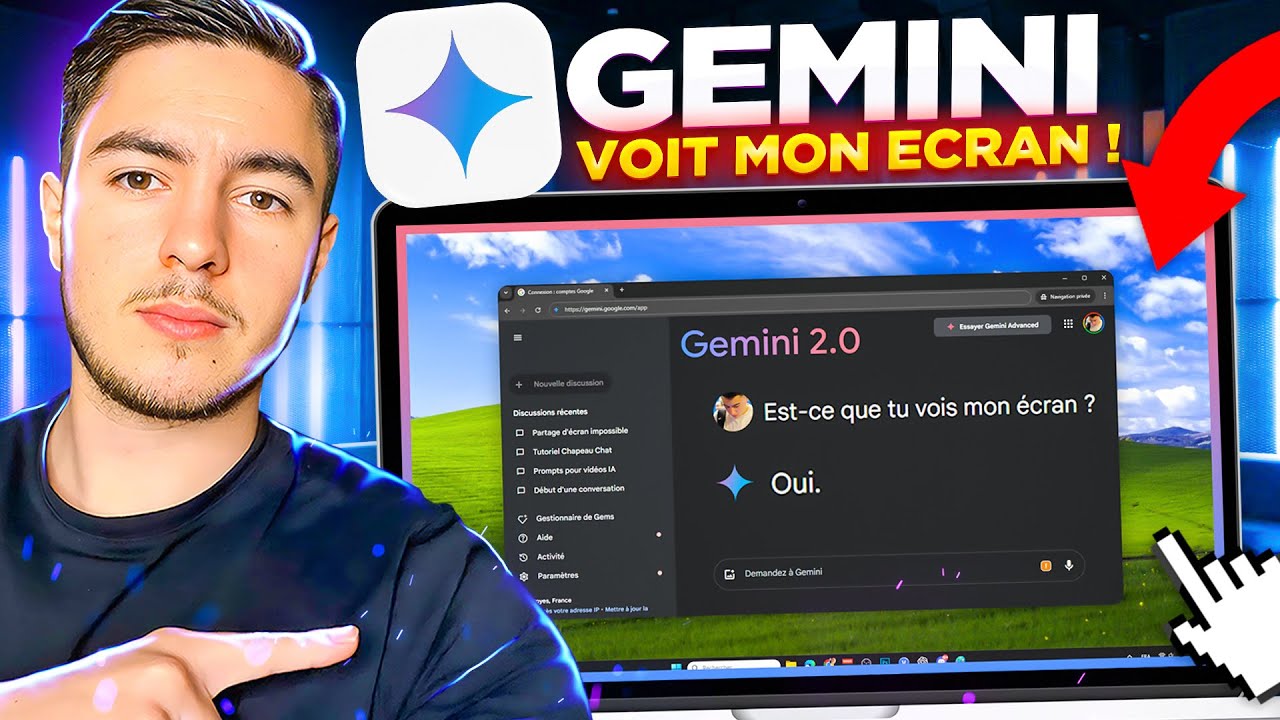 J'ai partagé mon ÉCRAN à Gemini 2.0 et c'est Révolutionnaire ! (Gemini 2.0 Flash)