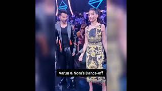 Varun Dhawan & Nora Fatehi's DANCE OFF on sets #shorts #varundhawan #norafatehi