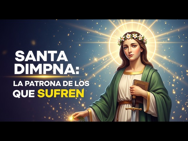 Vídeo relacionado con TEAMER Delicado Llavero con Medalla de Santa Dymphna Pendiente de la Santa Patrona del Estrés la Ansiedad y la Salud Mental Joyas de Protección con Amuletos Religiosos de Acero Inoxidable (Oro)