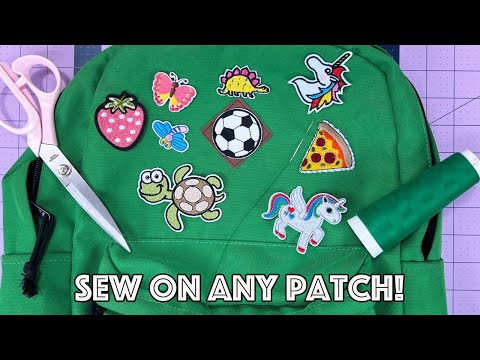 How To Sew A Patch Onto A Backpack!