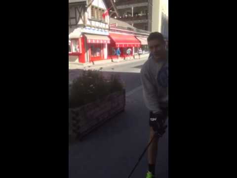 There is nothing pedestrian about this hockey practice in Davos, Switzerland