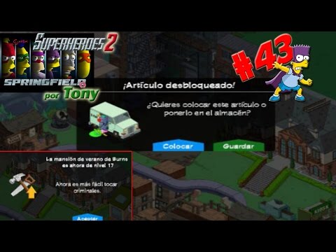 Los Simpson Springfield, Superhéroes 2 "Cap. 43 - Camión Rayos X y Mansión al nivel 17" por Tony