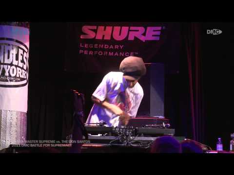 DJ Grand Master Supreme Vs. The Don Santos || 2011 DMC U.S. Battle For Supremacy [Semifinal Round]