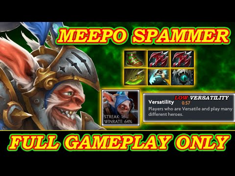 Meepo Spammer NA server!!! - Full Gameplay Meepo #98