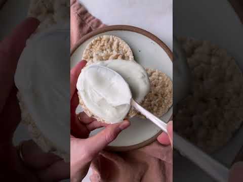 High Protein Yogurt Rice Cake Toasts