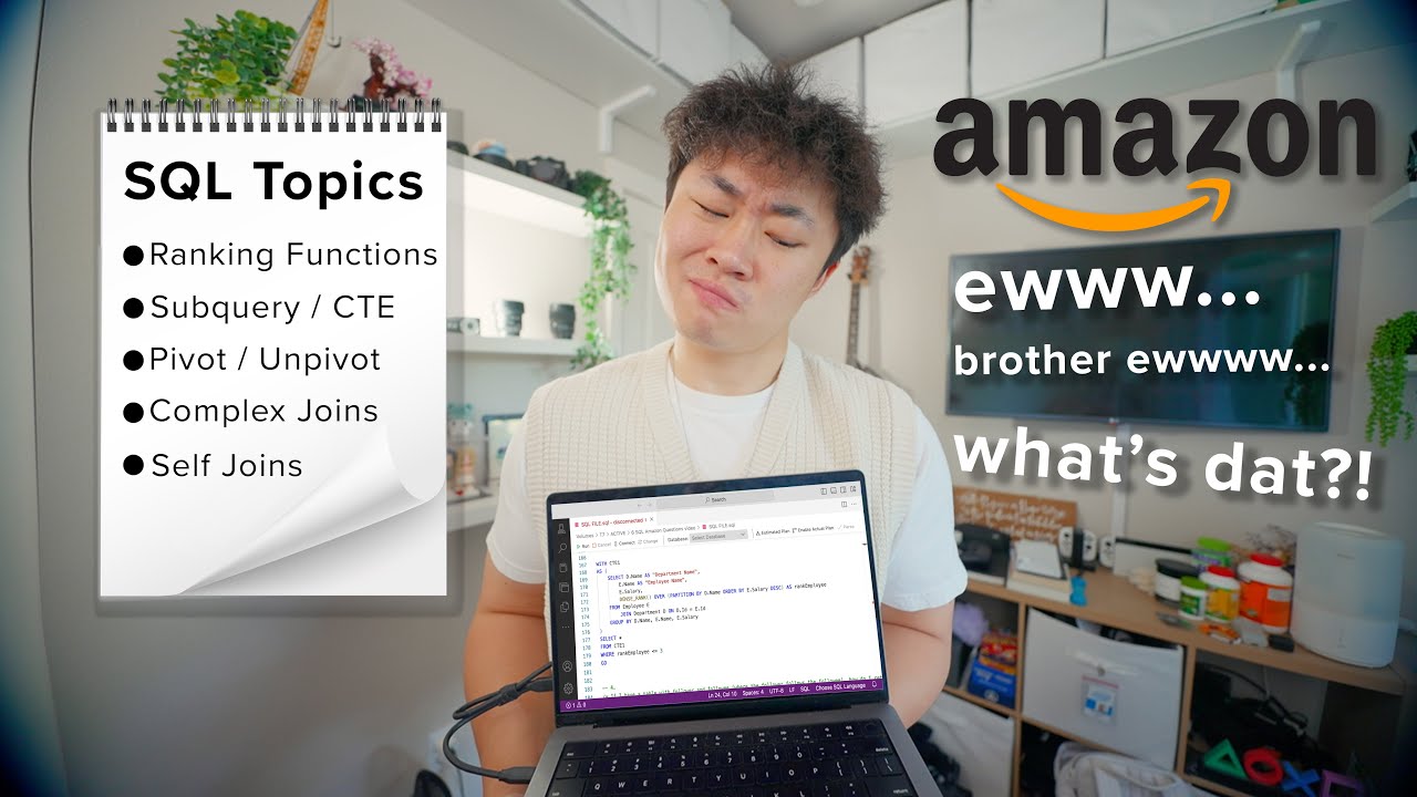 6 Amazon SQL Questions I got asked during my Data Analyst / Science Interview