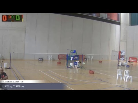 MASTER JOVENES BADMINTON SUB 15 Y SUB 19 PISTA 1