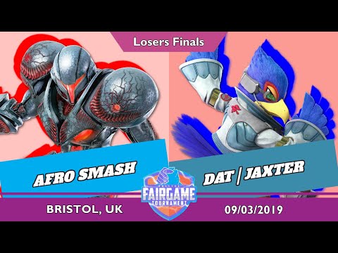 Fair Game 7 - Losers Finals - Afro Smash (Dark Samus) vs. DAT | Jaxter (Falco)