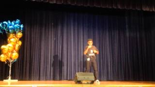 John Russell Performing "Ain't Going  Hurt Nobody"from Kid N Play at Junior High School Talent Show