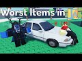 The WORST ITEMS In Roblox ITEM ASYLUM
