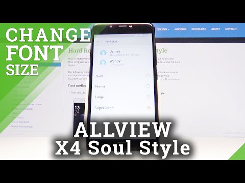 How to Change Font Size in ALLVIEW X4 Soul Style – Customize Font Size