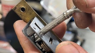 three lever antique cabinet lock key make