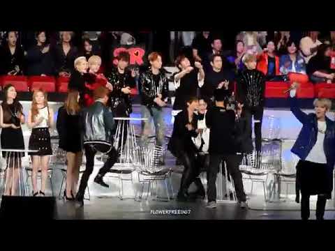 151202  MAMA GOT7 and BTS reaction to EXO Drop That