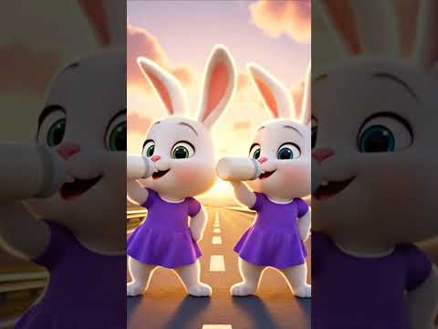 #Dudi Dudi Dam Dam..Dudi Dudi Dam Dam, watch them dance.#Cute bunnies, two bottles, endless fun! 🐇