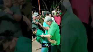 Mulher dança e dá “sarrada” no ex-senador Garibaldi no RN