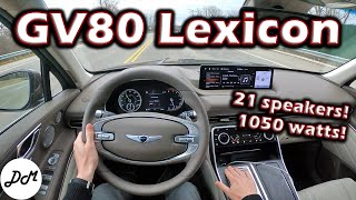 2021 Genesis GV80 – Lexicon 21-speaker Sound System Review | Apple CarPlay & Android Auto