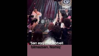 Namiq Qaraçuxurlu ilə Aygün Kazımovanın maraqlı anları