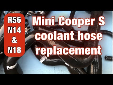 R56 Mini Cooper S silicone coolant hose install