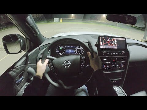 2021 Nissan Armada SL - POV Night Drive (Binaural Audio)