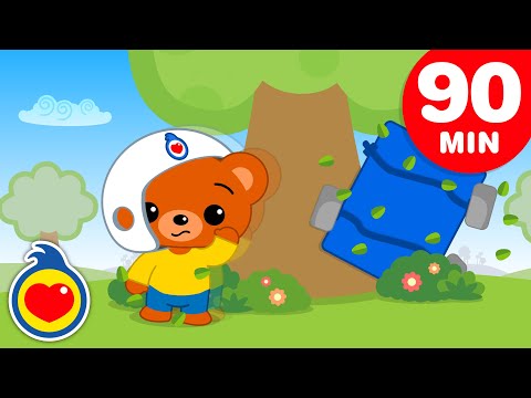 Aprendemos sobre ruedas - Plim Plim - Capítulos Nuevos y Completos - Dibujos Animados (90 Min)