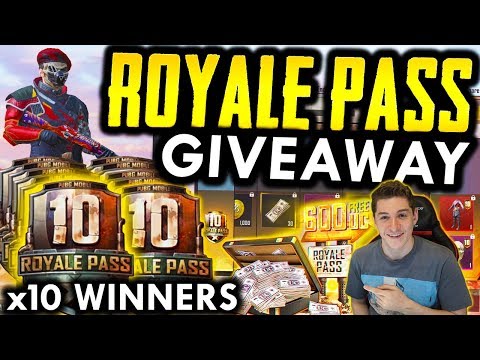 HUGE ROYALE PASS GIVEAWAY (10 WINNERS)! UPGRADING TO THE ELITE PASS!