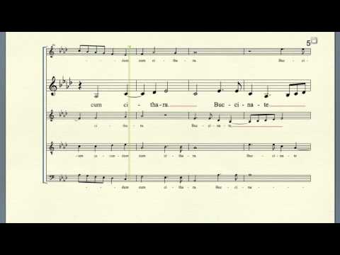 Exultate Deo by Giovanni Pierluigi da Palestrina (Alto 1 part)