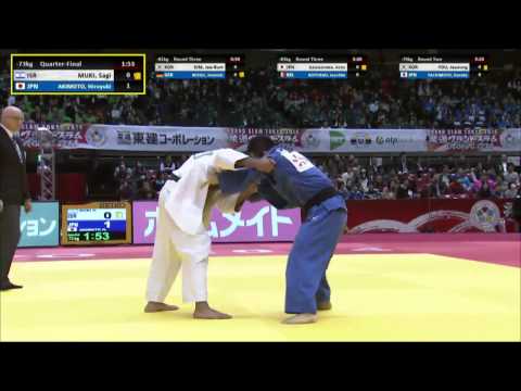 Judo Grand Slam Tokyo 2014.Akimoto (JPN)-S.Muki (ISR).-73kg