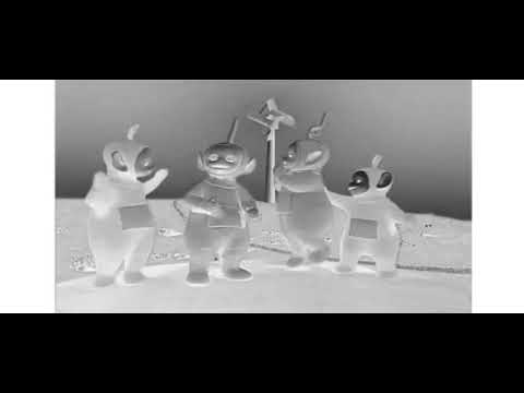 Teletubbies Intro in Black and White, Invert, Pitch +12, and Reversed