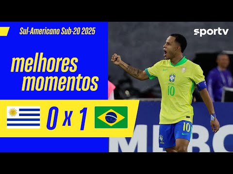Gols e lances de Uruguai x Brasil