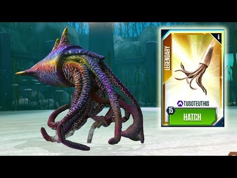 Tusoteuthis Max Level - Jurassic World The Game