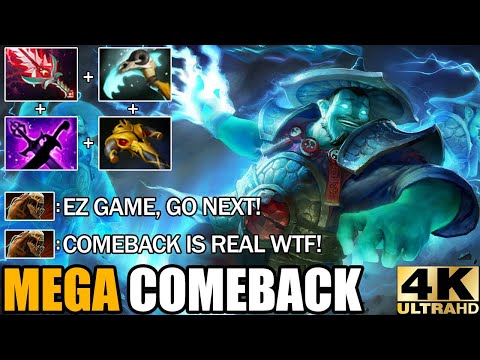 True King of Mid Lane Storm Spirit Defend Mega Creeps - Epic Hard Game Comeback 7.29 Dota 2
