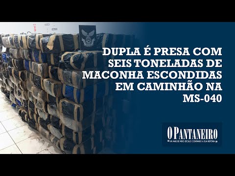 Dupla é presa com seis toneladas de maconha escondidas em caminhão na MS-040