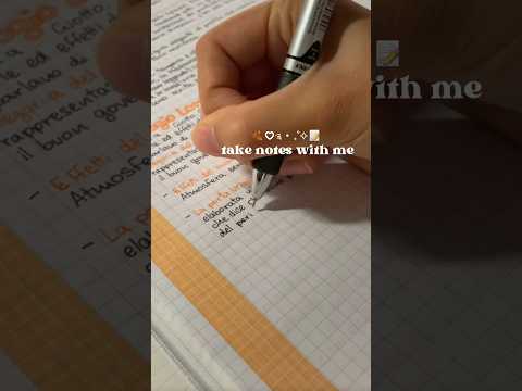 Study with me asmr 🍂📝 #asmr #notes #studyasmr #studying