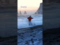 Be Careful At The Black Beach Of Iceland Iceland BlackBeach