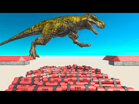 Who Can Jump Over TNT Pit? ► Animal Revolt Battle Simulator