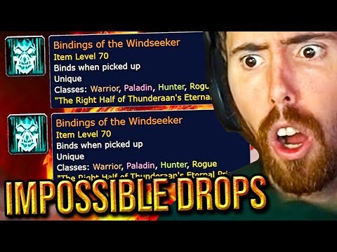 Asmongold Reacts To IMPOSSIBLE Double Legendary Bindings Drop & Kungen VS Classic WoW Difficulty