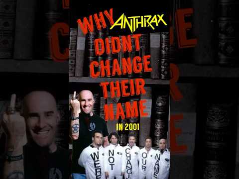 Why Anthrax didn’t change their name during the 2001 bio terrorism hysteria #heavymetal #anthrax