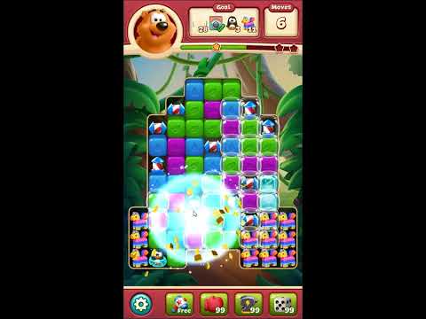 Toon Blast Level 6205 - NO BOOSTERS 🐻🐺🐱 | SKILLGAMING ✔️