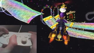 Rainbow Road Glitch 2/3 with LIVE HANDCAM (Mario Kart Wii)