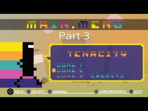 Ray play [Blind]: Bit Trip Runner (PS4) part 3. Zone 2 Level 1-8.