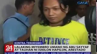 Miyembro umano ng Abu Sayyaf, arestado