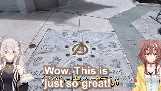 Shishiro Botan and Inugami Korone just hanging out in Hollywood 【Eng Sub / hololive】