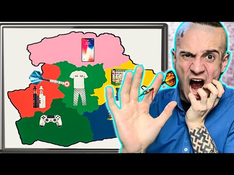 БРОСАЕМ ДРОТИК В КАРТУ и ДЕЛАЕМ ФОКУСЫ СО ВСЕМ, ЧТО ТАМ ЕСТЬ!