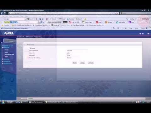 comment ouvrir un port sur routeur zyxel