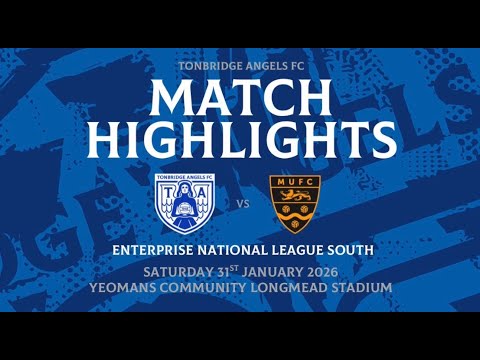 MATCH HIGHLIGHTS | Tonbridge Angels Vs Maidstone United | 31st January 2026