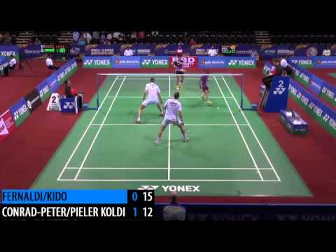 R32 - MD - M.C.PETERSEN / M.P.KOLDING vs G.M.FERNALDI / M.KIDO - 2014 India Badminton Open (F 4-8)