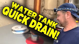 How to Drain a Water Heater in Less than 3 minutes
