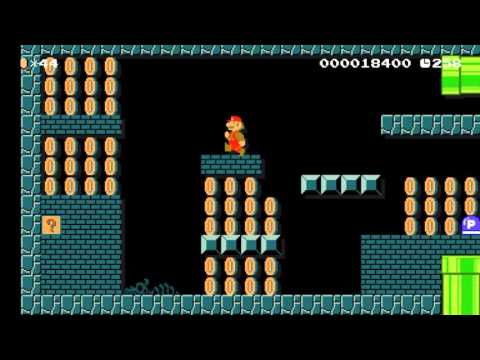 a cave(Time Attack plz) by ういばーん - Super Mario Maker - No Commentary 1AD 1AE